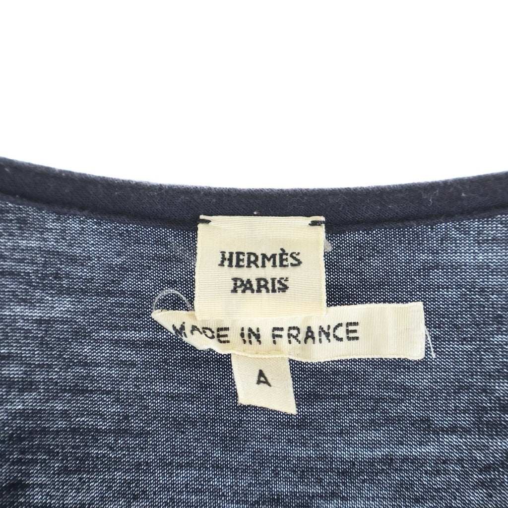 HERMES(エルメス) ノースリーブコットンロングワンピース ブラック レディース