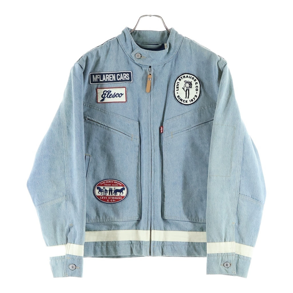 Levi's(リーバイス) ×MCLAREN RACING マクラーレンレーシング パッチデザイン ジップアップ デニムジャケット ブルー PC9-A8989-0000