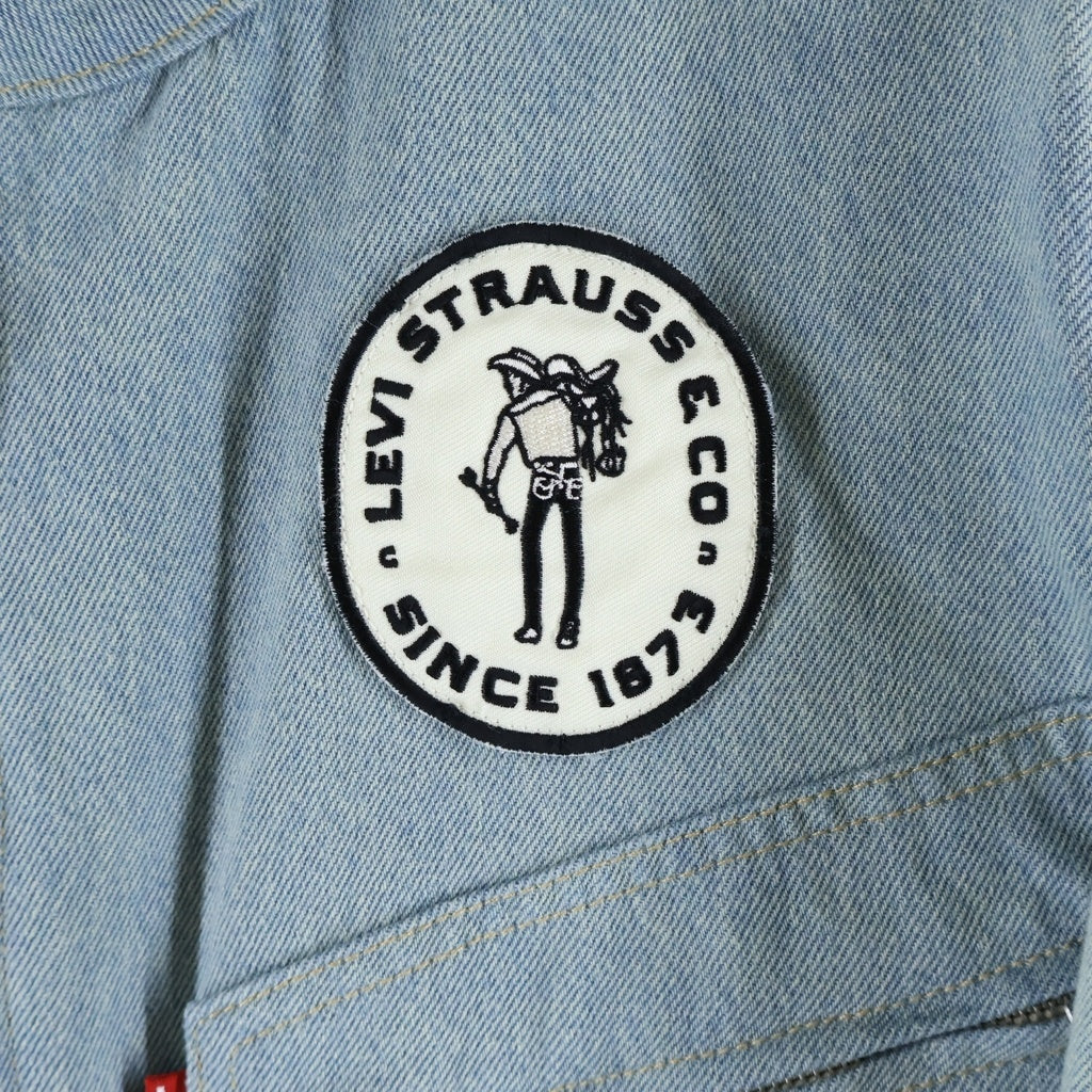 Levi's(リーバイス) ×MCLAREN RACING マクラーレンレーシング パッチデザイン ジップアップ デニムジャケット ブルー PC9-A8989-0000