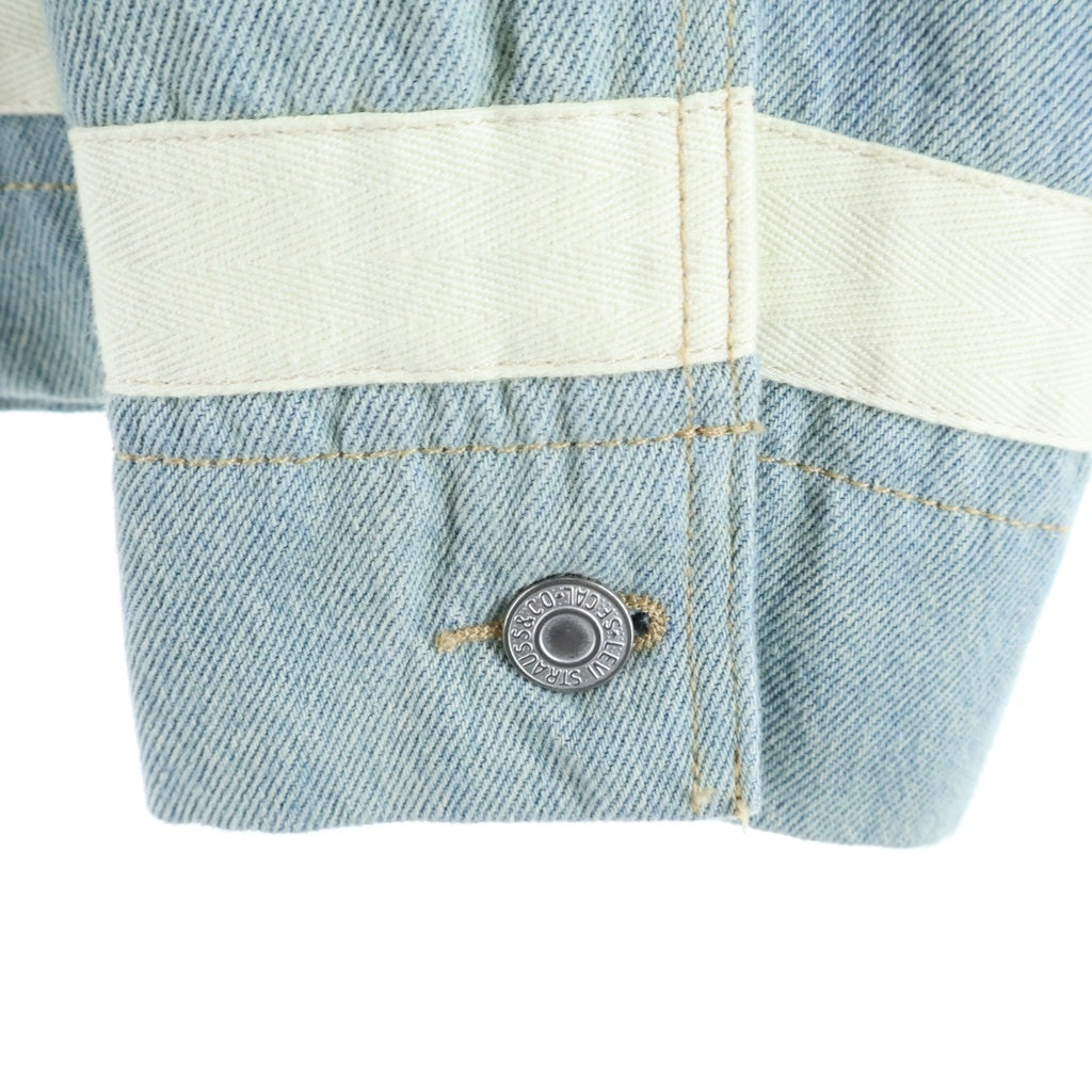 Levi's(リーバイス) ×MCLAREN RACING マクラーレンレーシング パッチデザイン ジップアップ デニムジャケット ブルー PC9-A8989-0000