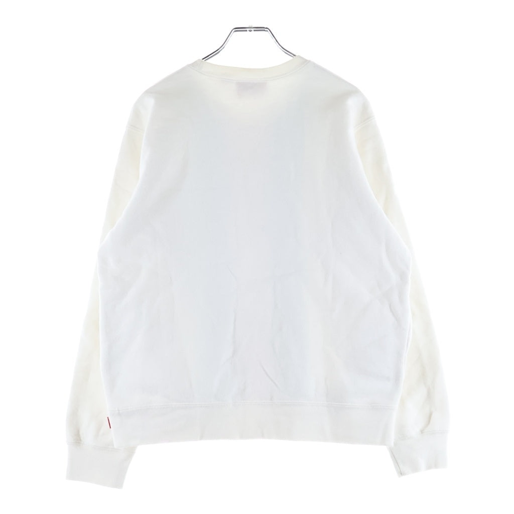 SUPREME(シュプリーム) 17SS Vertical Logo Panel Crewneck バーティカル ロゴ パネル クルーネックスウェット ホワイト