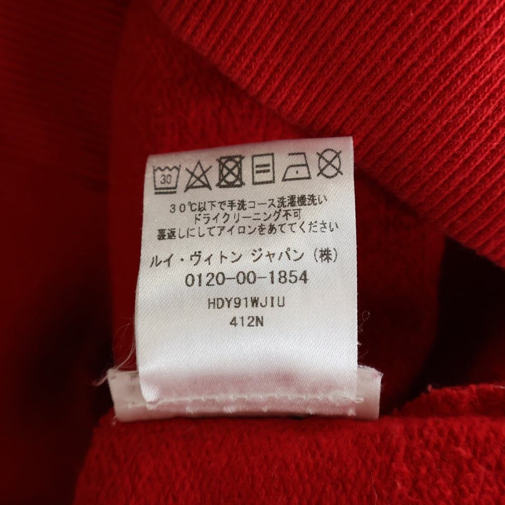 LOUIS VUITTON(ルイヴィトン) ×Supreme Box Logo Hooded Sweatshirt シュプリーム ボックスロゴ モノグラム スウェット プルオーバーパーカー レッド HDY91WJIU