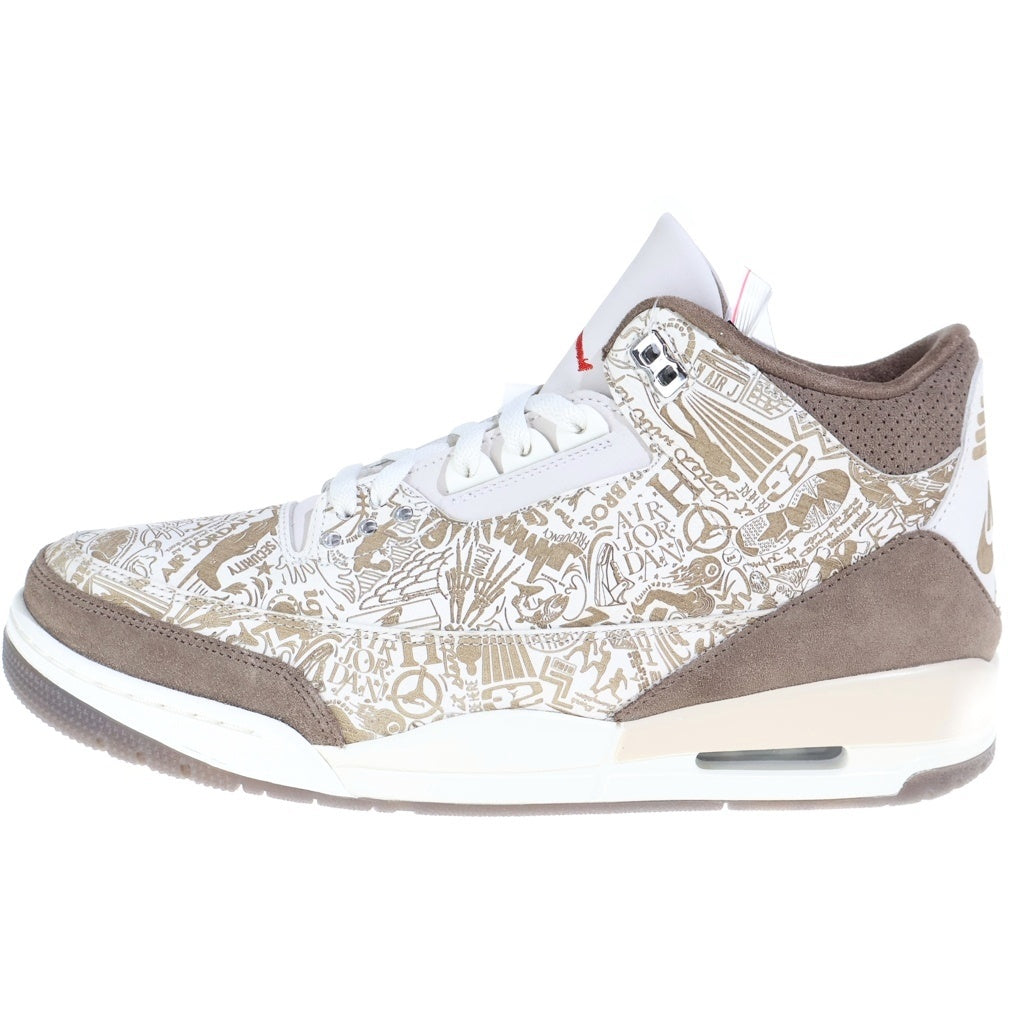 NIKE(ナイキ) AIR JORDAN 3 RETRO LASER エアジョーダン3 レトロ レーサー ハイカットスニーカー ホワイト/ブラウン US11.5/29.5cm JA1369-001