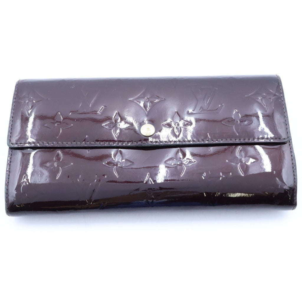 LOUIS VUITTON(ルイヴィトン) モノグラムヴェルニ ポルトフォイユ サラ 長財布 レッド M93524 レディース