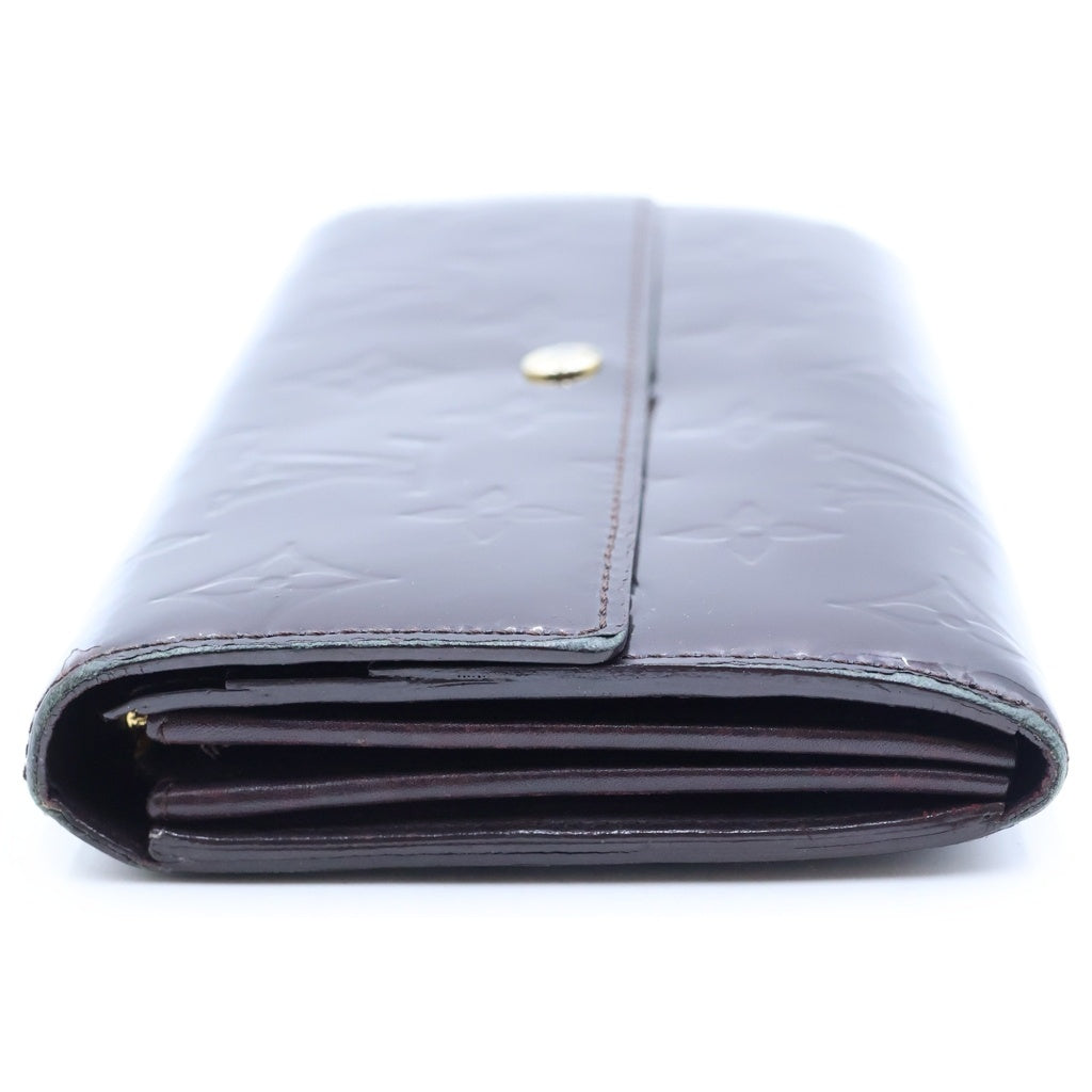 LOUIS VUITTON(ルイヴィトン) モノグラムヴェルニ ポルトフォイユ サラ 長財布 レッド M93524 レディース