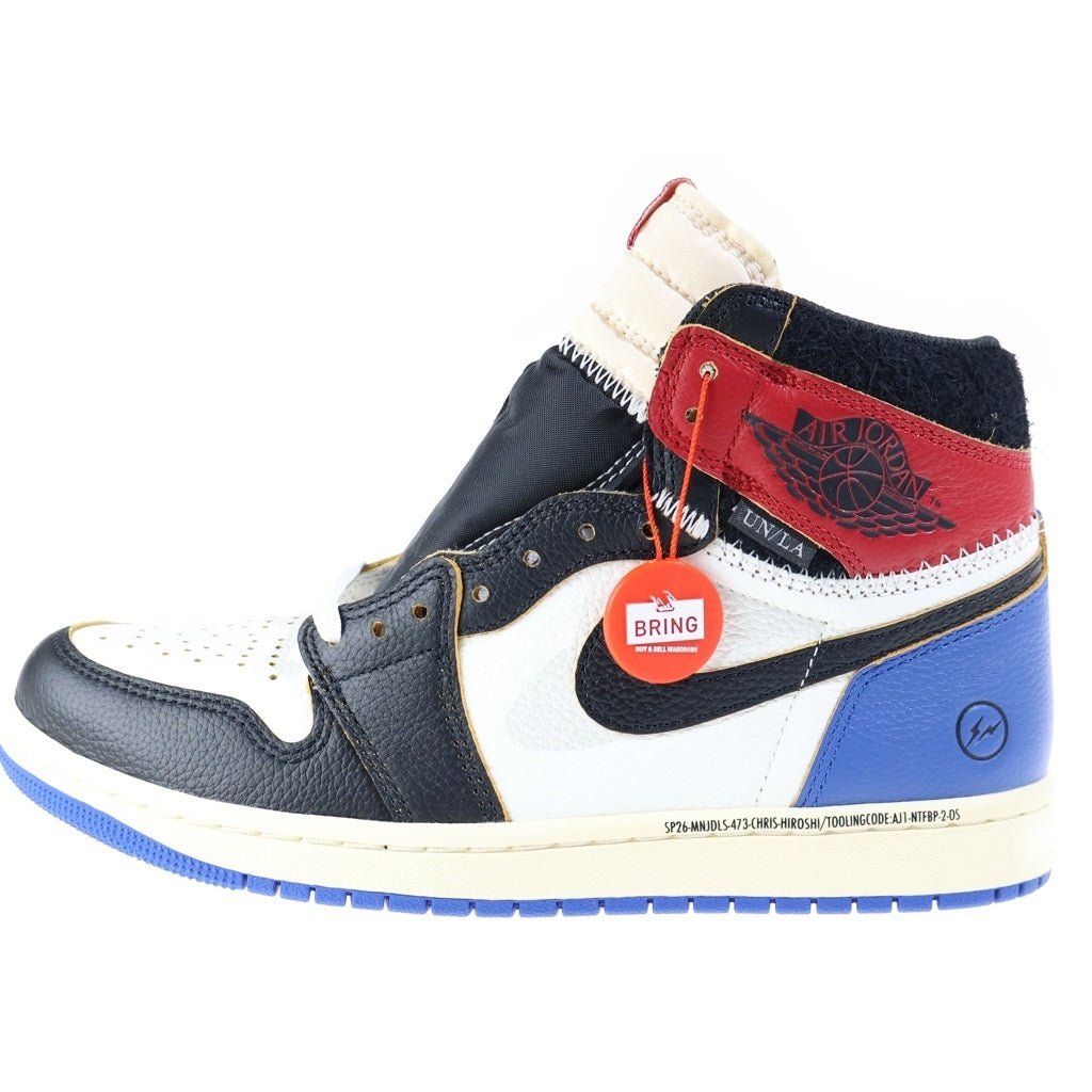 NIKE(ナイキ) ×fragment design ×UNION AIR JORDAN1 HIGH OG IO7847-002 フラグメントデザイン ユニオン エアジョーダン1 ハイカットスニーカー マルチ US8.5/26.5cm