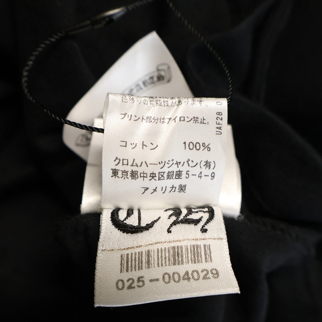 CHROME HEARTS(クロムハーツ) Vertical Logo Long Sleeve Tee ヴァーティカルロゴ ロングスリーブ クルーネック 長袖Tシャツ カットソー ブラック
