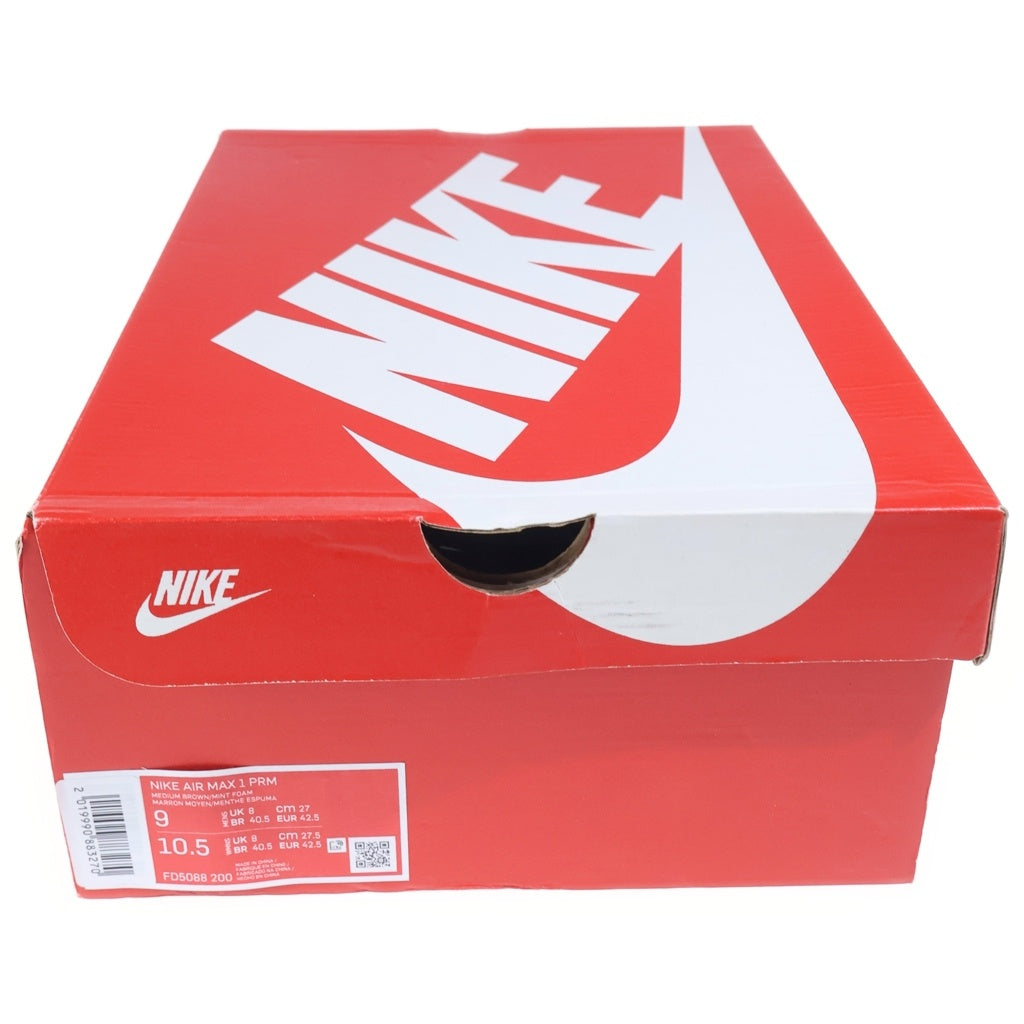 NIKE(ナイキ) AIR MAX PRM FD5088-200 エアマックス 1 プレミアム ローカットスニーカー ブラウン/ベージュ US9/27cm