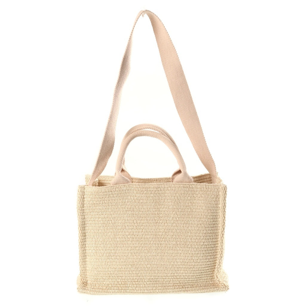 MARNI(マルニ) ラフィア スモール トートバッグ ショルダーバッグ ベージュ レディース SHMP0077U0