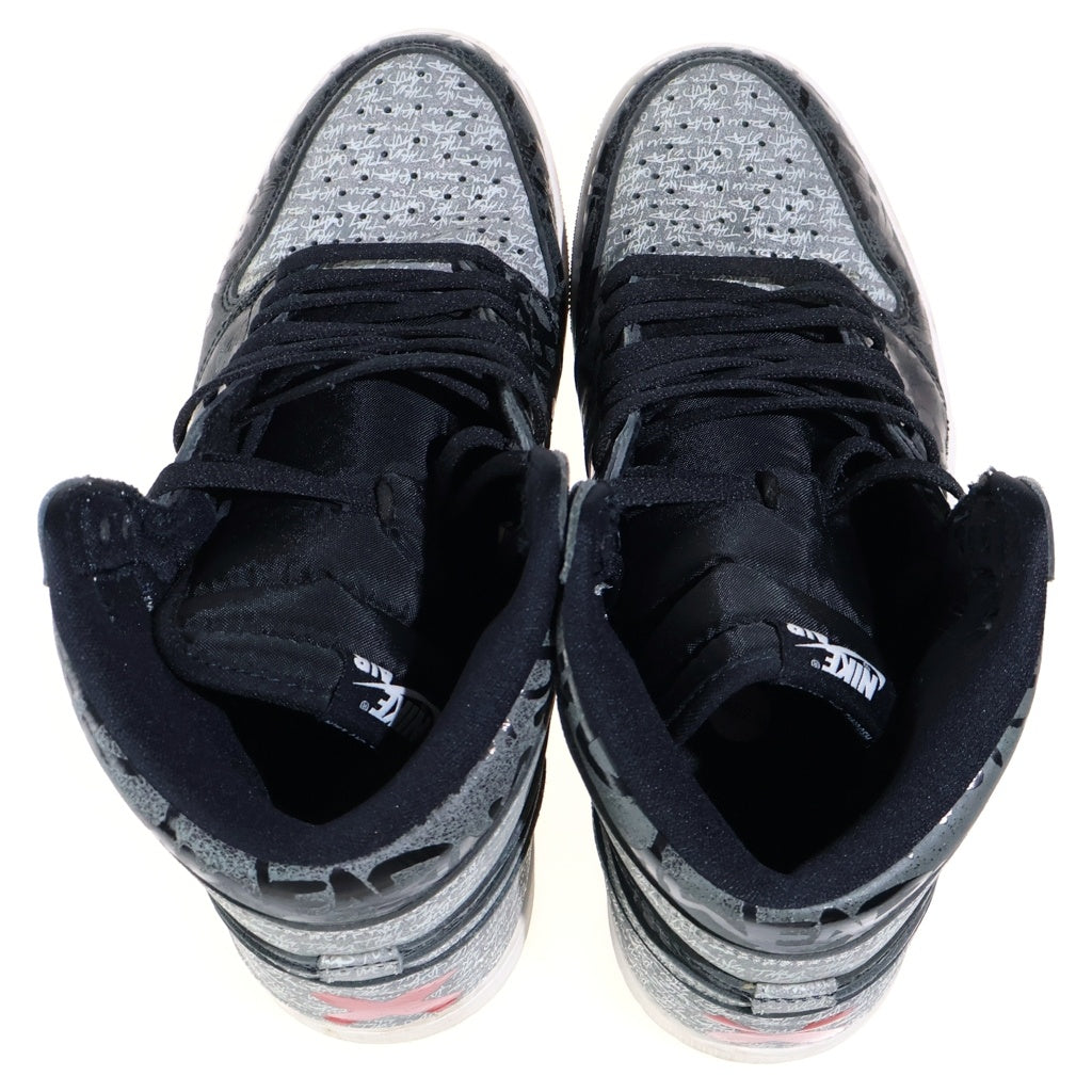 NIKE(ナイキ) AIR JORDAN 1 HIGH OG REBELLIONAIRE 555088-036 エアジョーダン1 リベリオネア ハイカットスニーカー ブラック/グレー US10.5/28.5cm