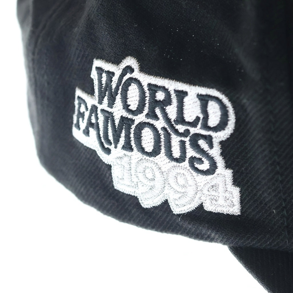 SUPREME(シュプリーム) 26SS World Famous S Logo Cap ワールドフェイマス Sロゴデザイン 6パネル ベースボールキャップ ブラック
