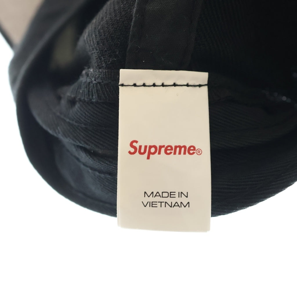 SUPREME(シュプリーム) 26SS World Famous S Logo Cap ワールドフェイマス Sロゴデザイン 6パネル ベースボールキャップ ブラック