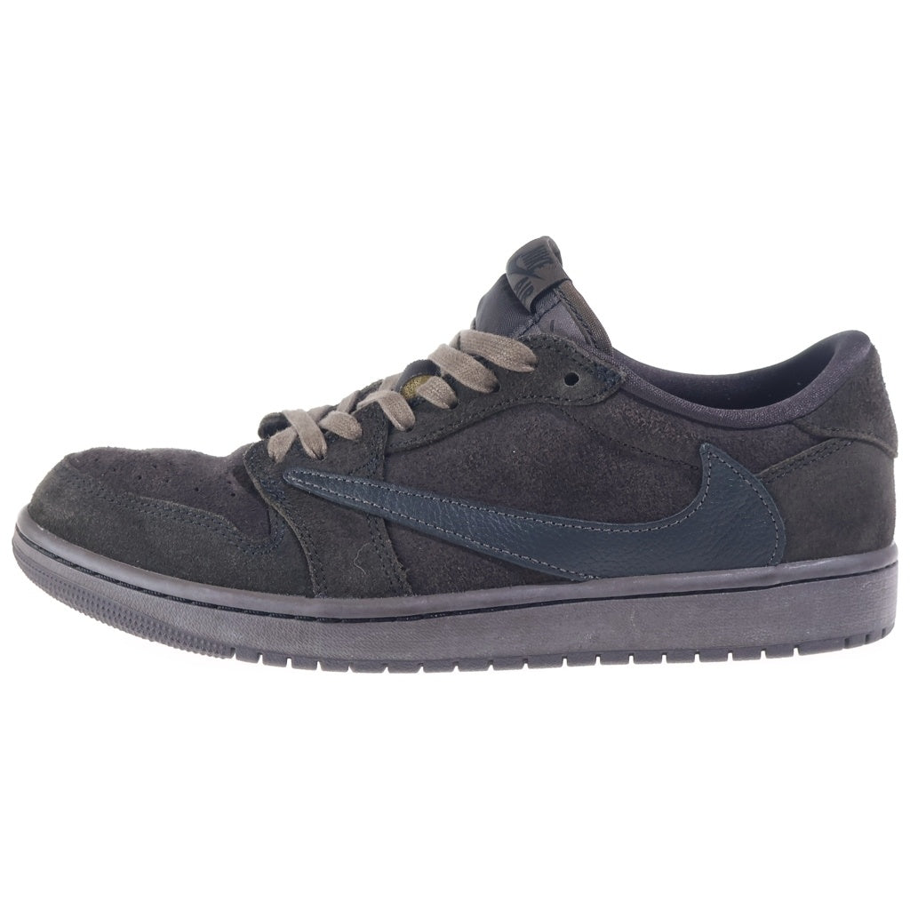 NIKE(ナイキ) ×TRAVIS SCOTT AIR JORDAN 1 LOW OG SP VELVET BROWN AND DARK MOCHA DM7866-202 トラヴィススコット エアジョーダン1 ローカットスニーカー ブラウン US9/27cm