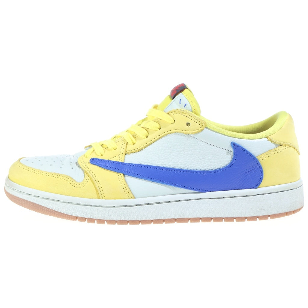 NIKE(ナイキ) ×TRAVIS SCOTT WMNS AIR JORDAN 1 RETRO LOW OG CANARY DZ4137-700 トラヴィススコット ウィメンズ エアジョーダン1 カナリー ローカットスニーカー イエロー/ホワイト US10.5/27.5cm