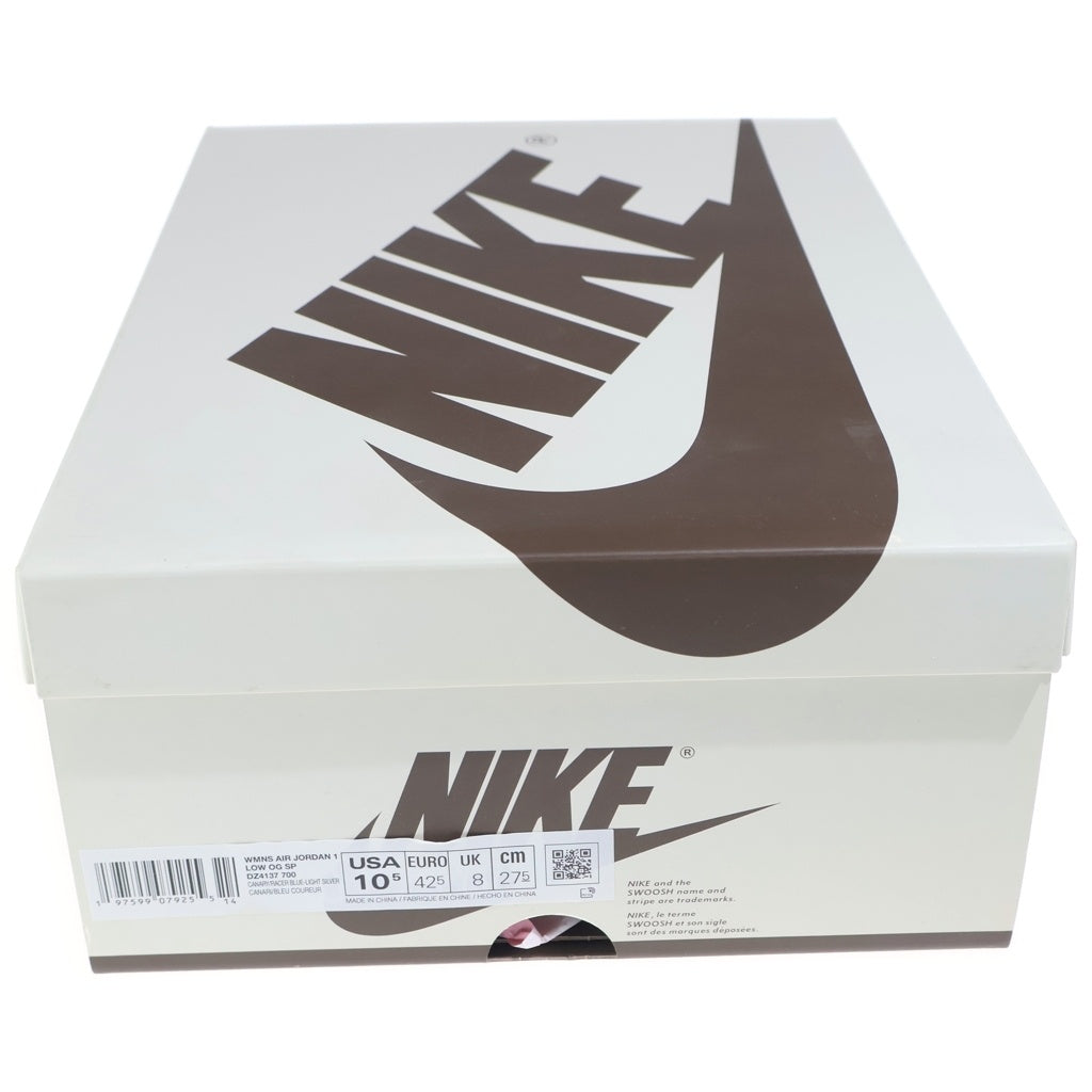 NIKE(ナイキ) ×TRAVIS SCOTT WMNS AIR JORDAN 1 RETRO LOW OG CANARY DZ4137-700 トラヴィススコット ウィメンズ エアジョーダン1 カナリー ローカットスニーカー イエロー/ホワイト US10.5/27.5cm
