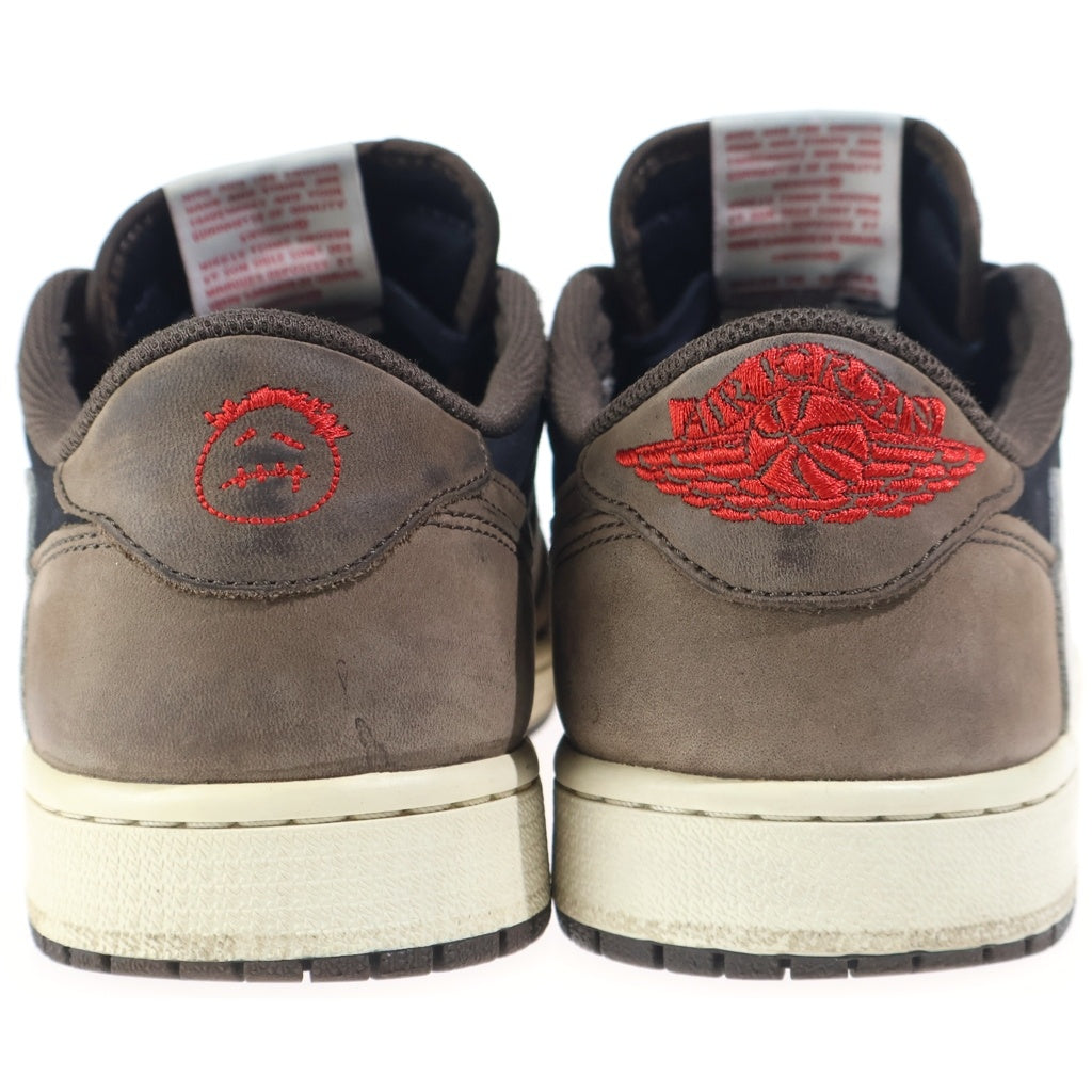 NIKE(ナイキ) ×TRAVIS SCOTT AIR JORDAN 1 LOW OG SP-T CQ4277-001 トラヴィススコット エアジョーダン ローカットスニーカー ブラウン/ブラック US9/27cm