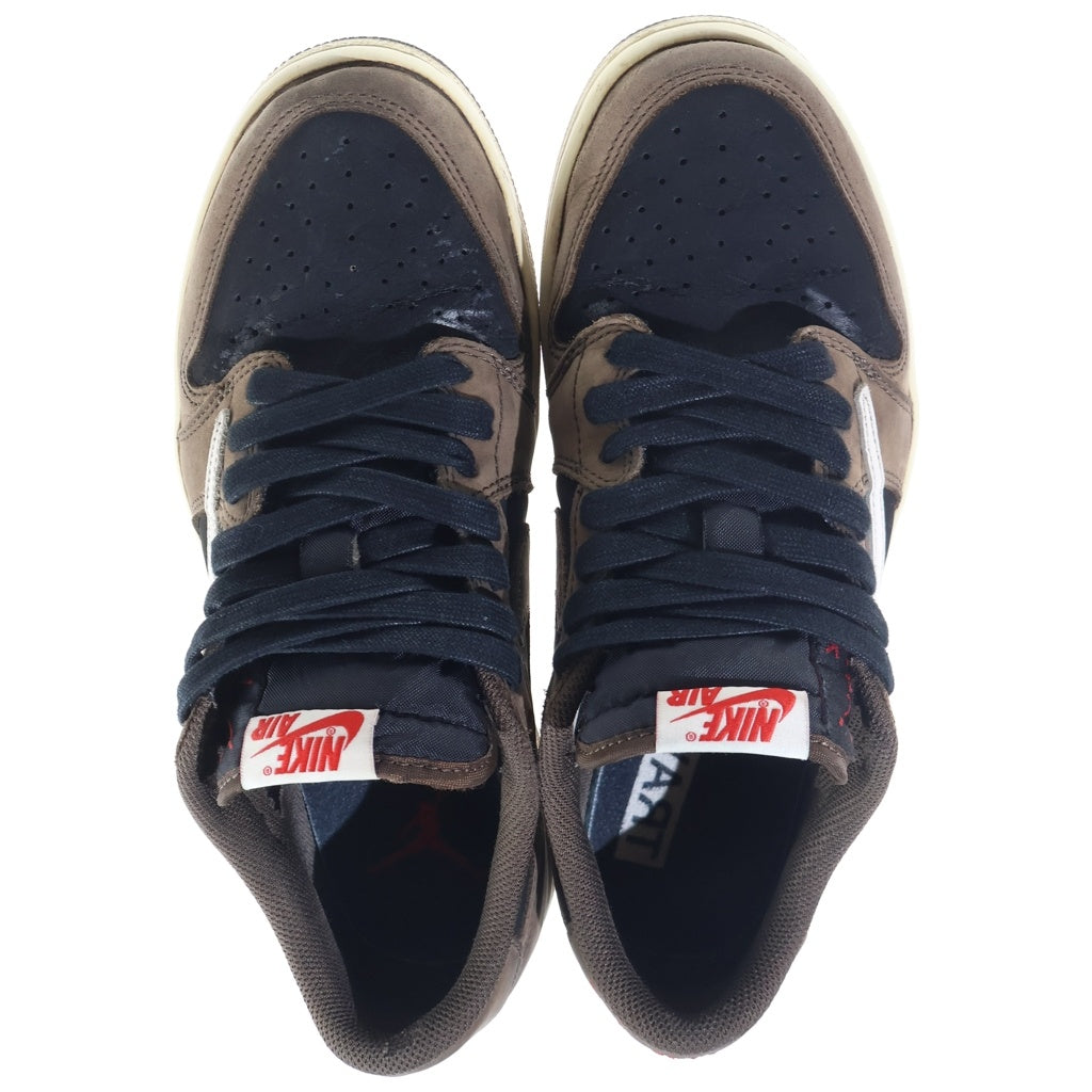 NIKE(ナイキ) ×TRAVIS SCOTT AIR JORDAN 1 LOW OG SP-T CQ4277-001 トラヴィススコット エアジョーダン ローカットスニーカー ブラウン/ブラック US9/27cm