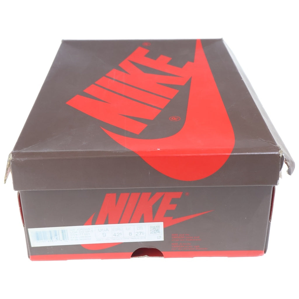 NIKE(ナイキ) ×TRAVIS SCOTT AIR JORDAN 1 LOW OG SP-T CQ4277-001 トラヴィススコット エアジョーダン ローカットスニーカー ブラウン/ブラック US9/27cm