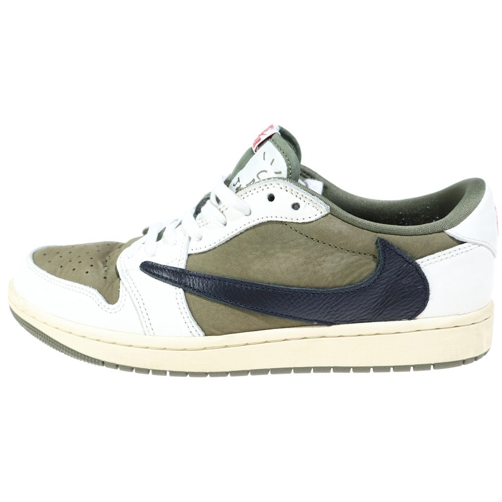 NIKE(ナイキ) ×TAVIS SCOTT AIR JORDAN1 LOW OG SP DM7866-200 エアジョーダン1 ローカットスニーカー カーキ US9.5/27.5cm
