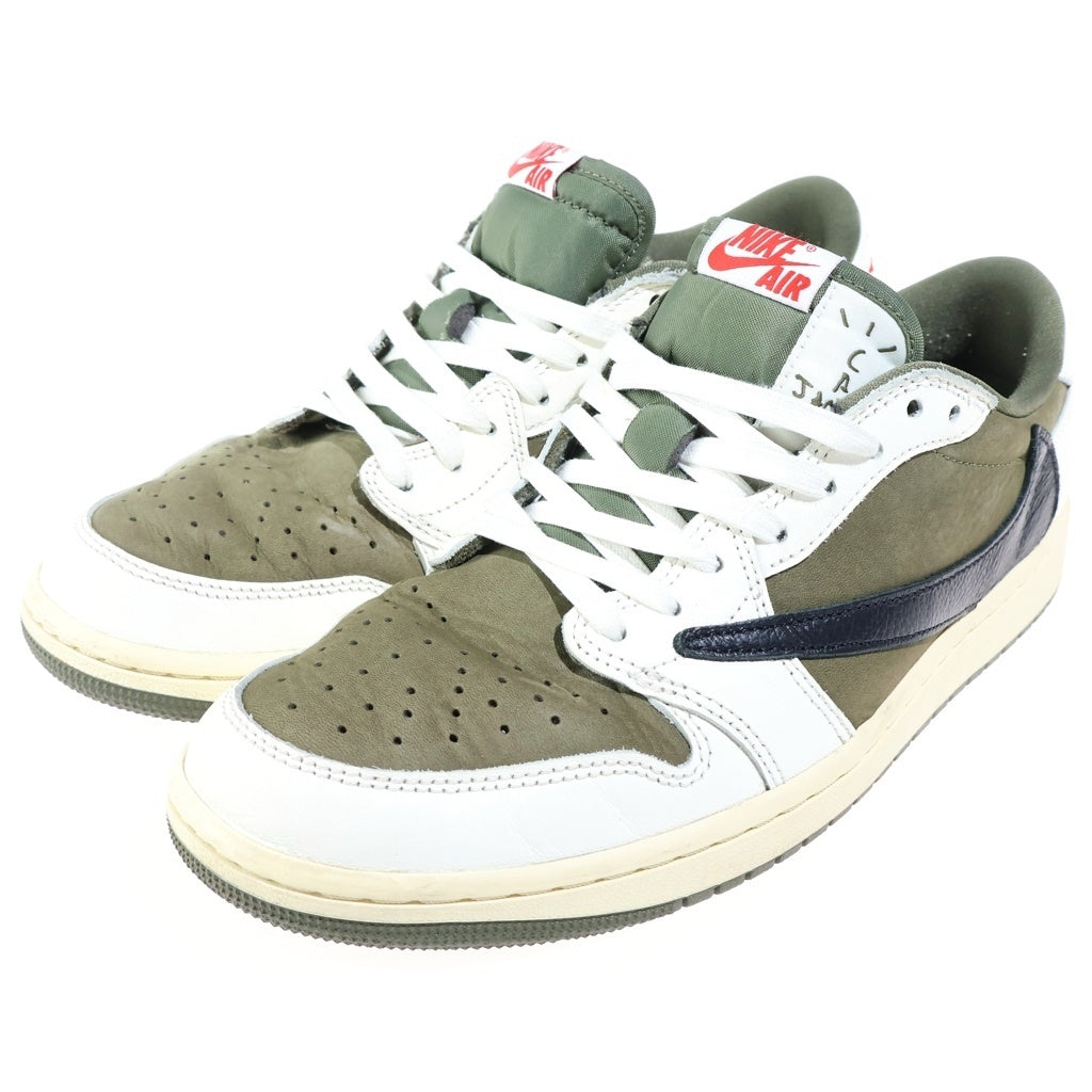 NIKE(ナイキ) ×TAVIS SCOTT AIR JORDAN1 LOW OG SP DM7866-200 エアジョーダン1 ローカットスニーカー カーキ US9.5/27.5cm