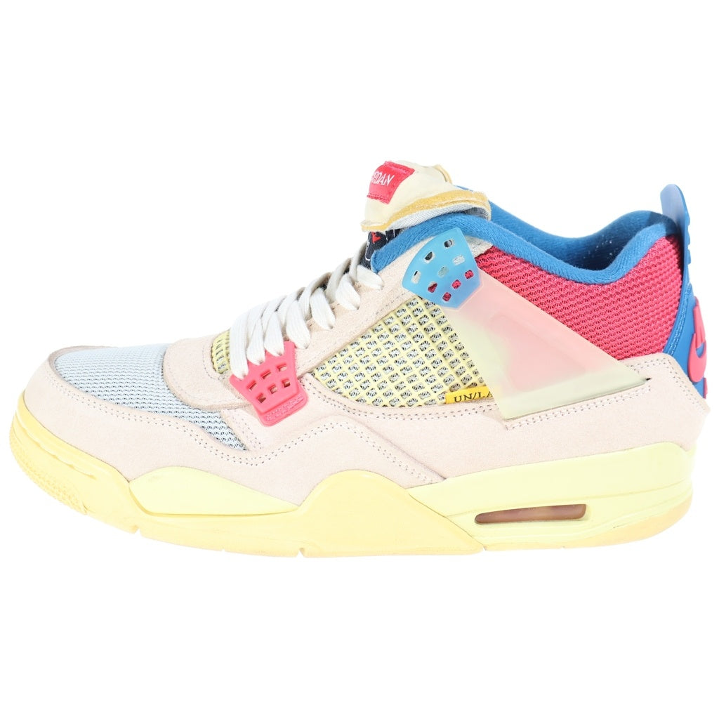 NIKE(ナイキ) ×UNION AIR JORDAN 4 GUAVA ICE ユニオン エアジョーダン4 グァバアイス ハイカットスニーカー マルチ US9/27cm DC9533-800