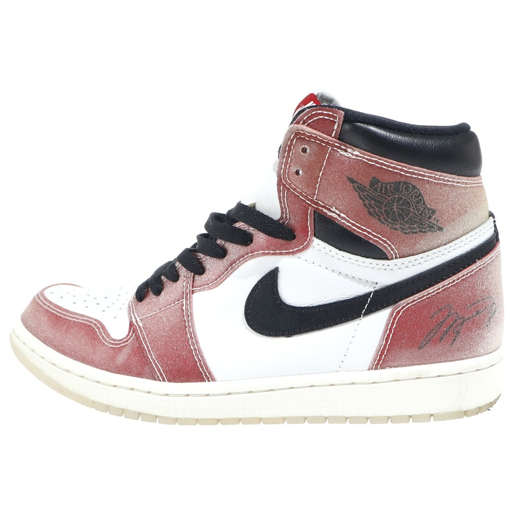 NIKE(ナイキ) ×Trophy Room Air Jordan 1 Retro High Chicago DA2728-100 ×トロフィールーム エアジョーダン1 レトロ ハイ OG シカゴ レッド/ホワイト US9/27cm