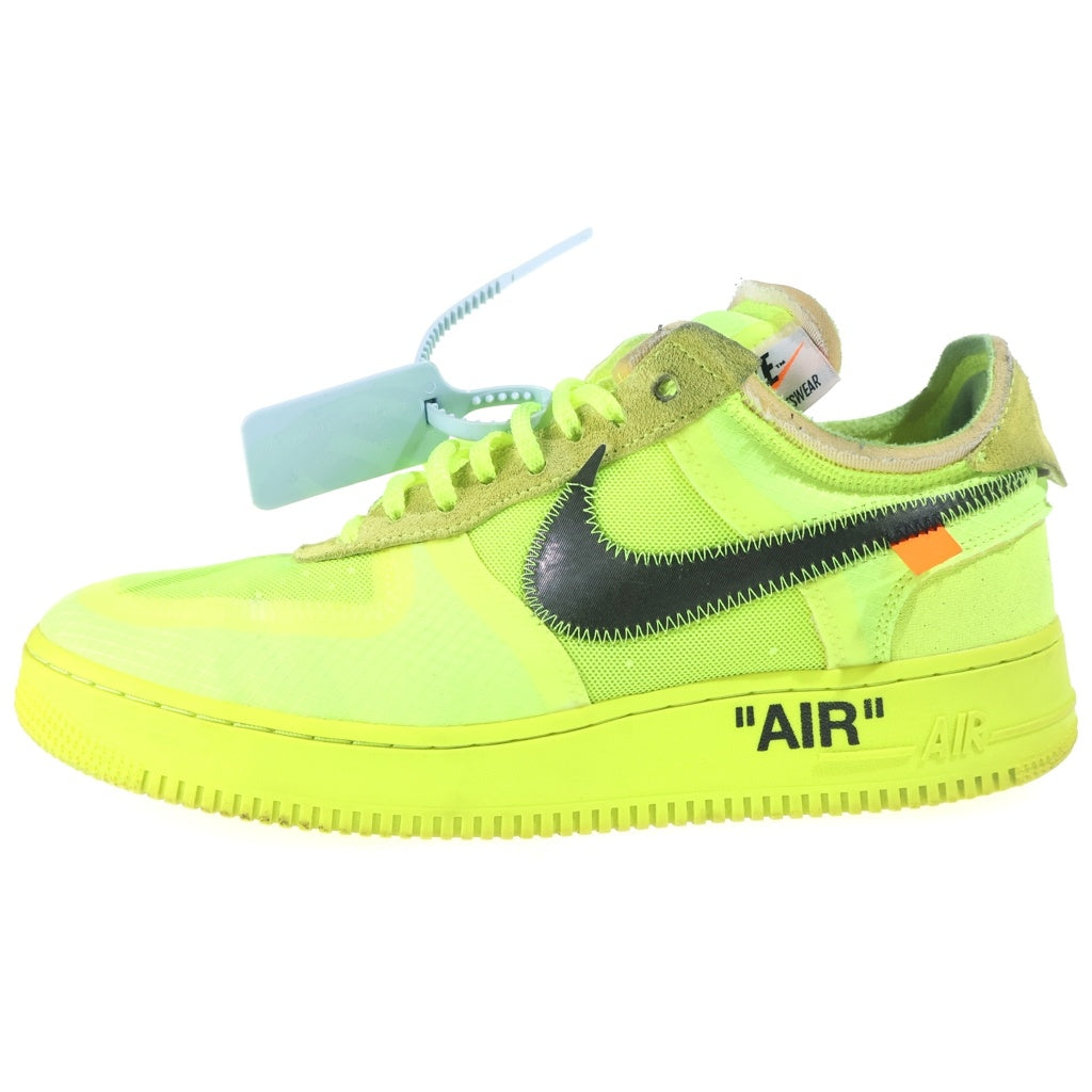 NIKE(ナイキ) ×OFF-WHITE AIR FORCE 1 LOW VOLT AO4606-700 オフホワイト エアフォース1 ボルト ローカットスニーカー イエロー US9/27cm