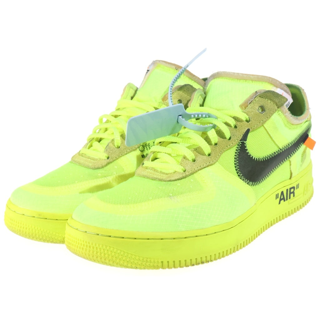 NIKE(ナイキ) ×OFF-WHITE AIR FORCE 1 LOW VOLT AO4606-700 オフホワイト エアフォース1 ボルト ローカットスニーカー イエロー US9/27cm