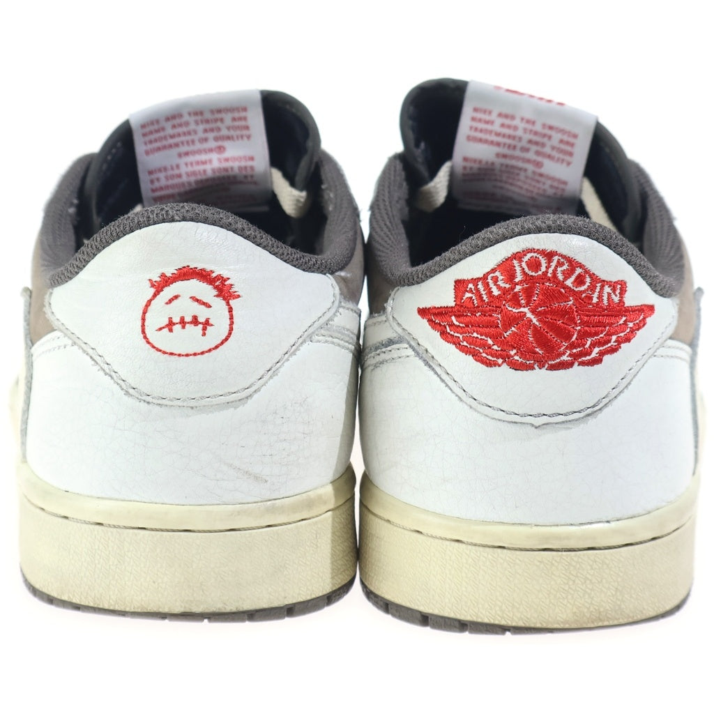 NIKE(ナイキ) ×Travis Scott Air Jordan 1 Low Reverse Mocha/Sail and Ridgerock DM7866-162 エアジョーダン1 ローカットスニーカー ブラウン/ホワイト US9/27cm