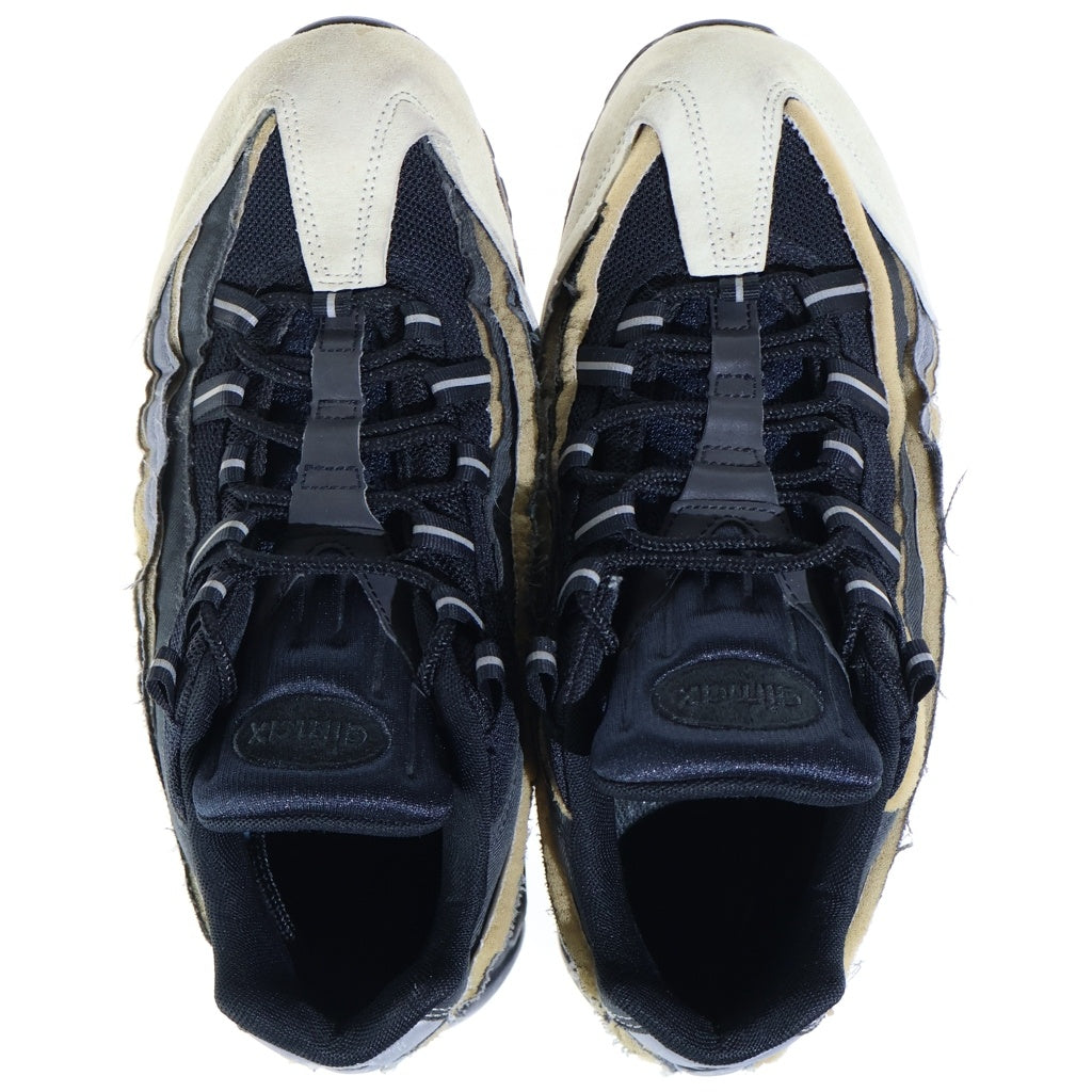 NIKE(ナイキ) ×COMME DES GARCONS AIR MAX 95 CHARCOAL コムデギャルソン エアマックス95 チャコール ローカットスニーカー ブラック/グレー US9/27cm CU8406-101