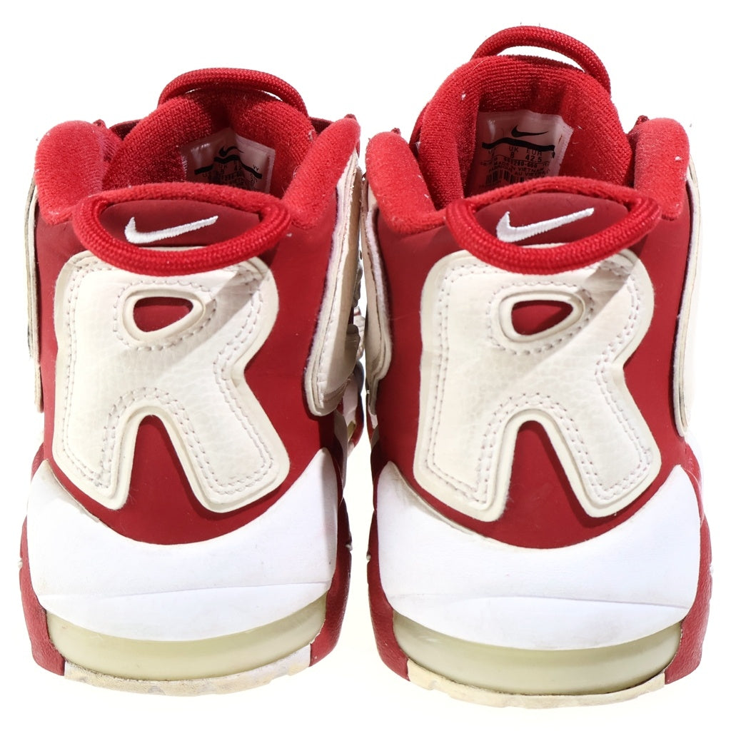 NIKE(ナイキ) ×SUPREME AIR MORE UPTEMPO 902290-600 シュプリーム エアモアアップテンポ モアテン ハイカットスニーカー レッド/ホワイト US9/27cm