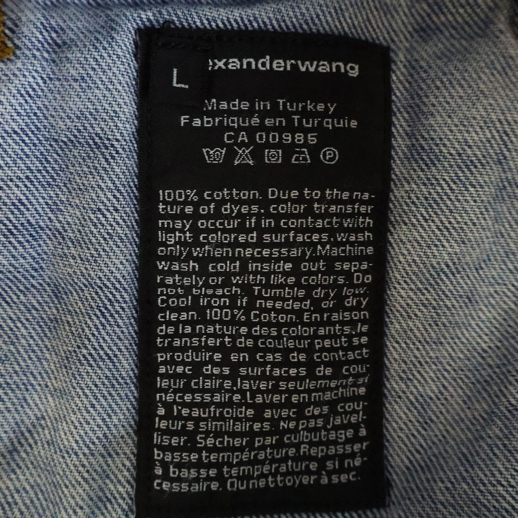 ALEXANDER WANG(アレキサンダーワン) Denim Jacket デニムジャケット ウォッシュ加工 インディゴ