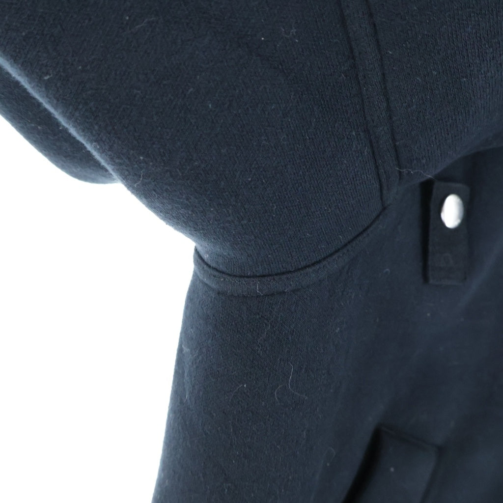 Sacai(サカイ) 25AW Sponge Sweat Blouson スポンジスウェット ジップアップ ジャケット ブルゾン ブラック 25-03790M