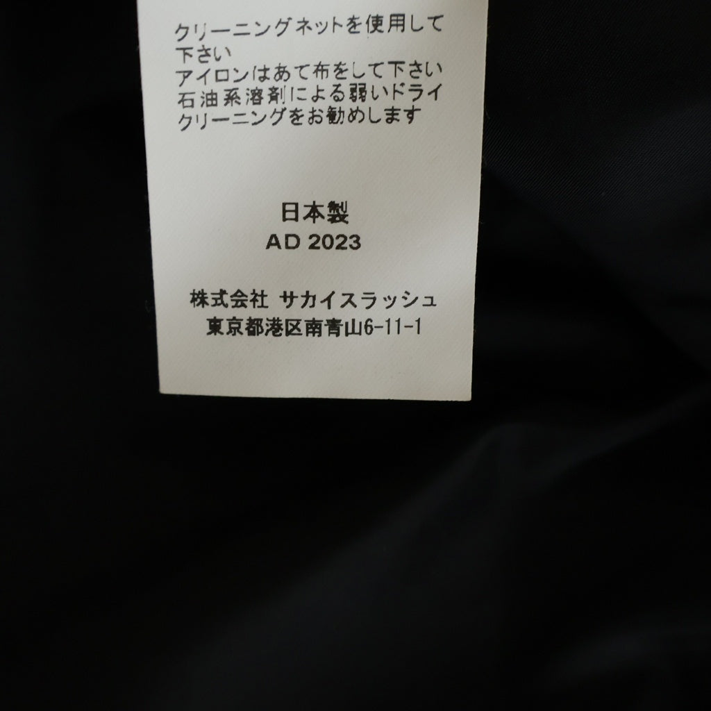 Sacai(サカイ) 24AW MA-1 Nylon Twill Blouson ナイロンツイル ジップアップ ボンバージャケット ブルゾン ブラック SCM-051