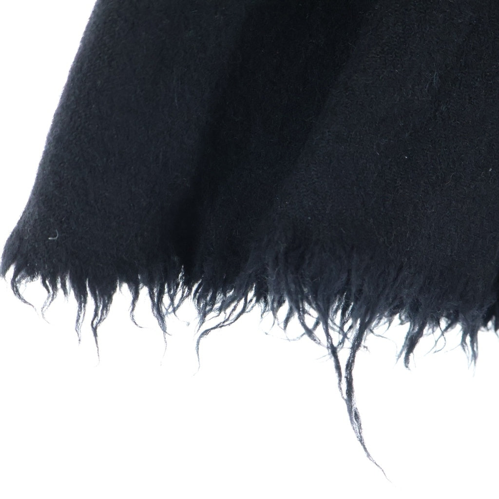 JUNYA WATANABE COMME des GARCONS(ジュンヤワタナベ コムデギャルソン) 03AW 縮絨 ウール チェーン装飾 カットオフ ミディスカート ブラック レディース AD2003 JK-S033