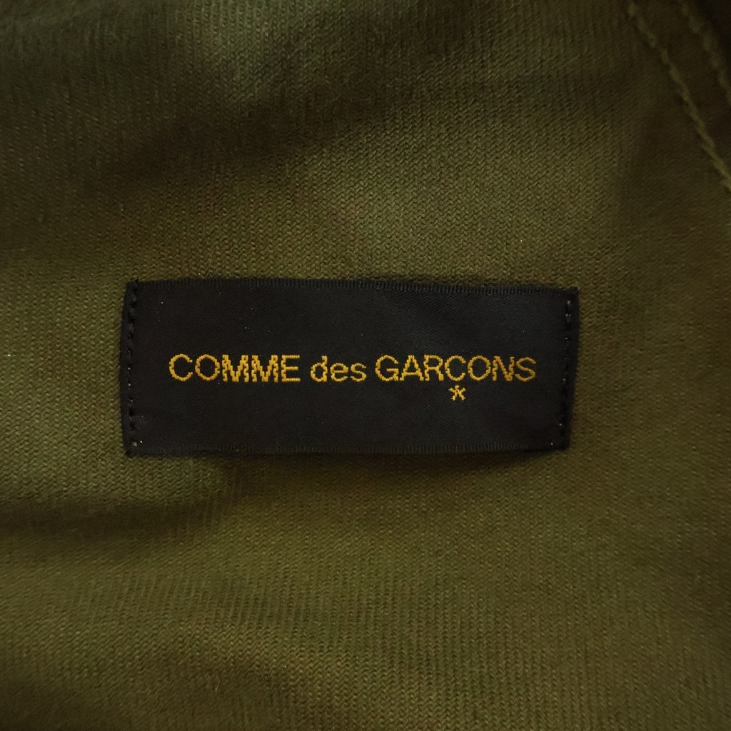 COMME des GARCONS(コムデギャルソン) 03AW ラメ加工 変形ジップ シャツ ジャケット カーキ レディース AD2003 GK-J033