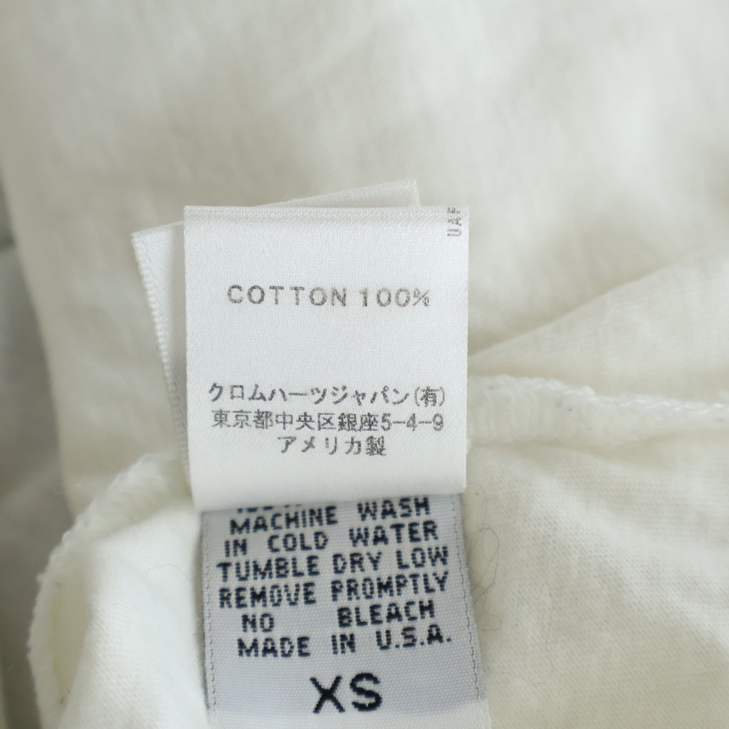 CHROME HEARTS(クロムハーツ) OLD FOTI Harris Teeter S/S TEE オールド フォティ ハリスティータ バックプリント Vネック 半袖Tシャツ カットソー ホワイト