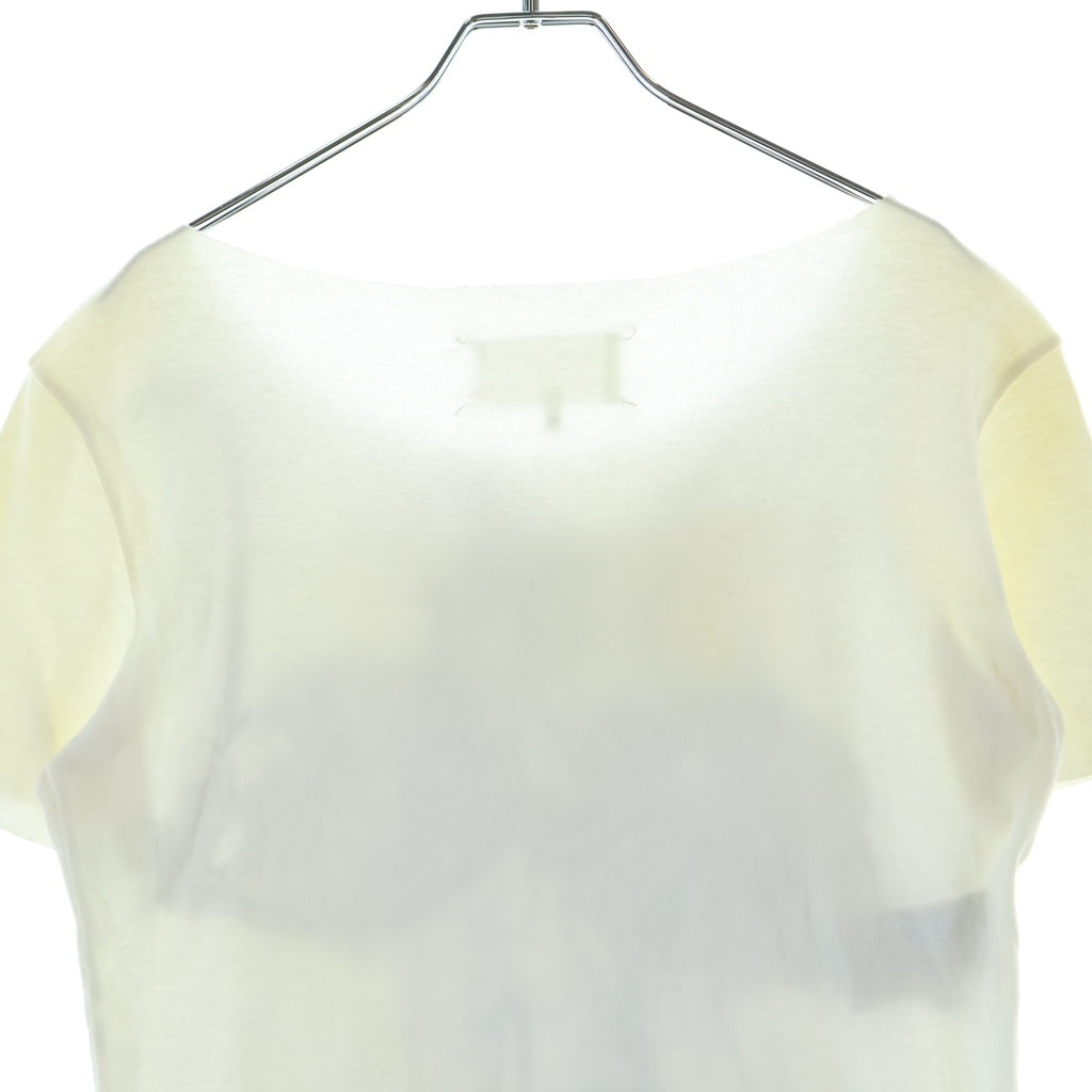 Maison Margiela(メゾンマルジェラ) 転写プリント 半袖Tシャツ カットソー ホワイト レディース S29GC0185 S21059