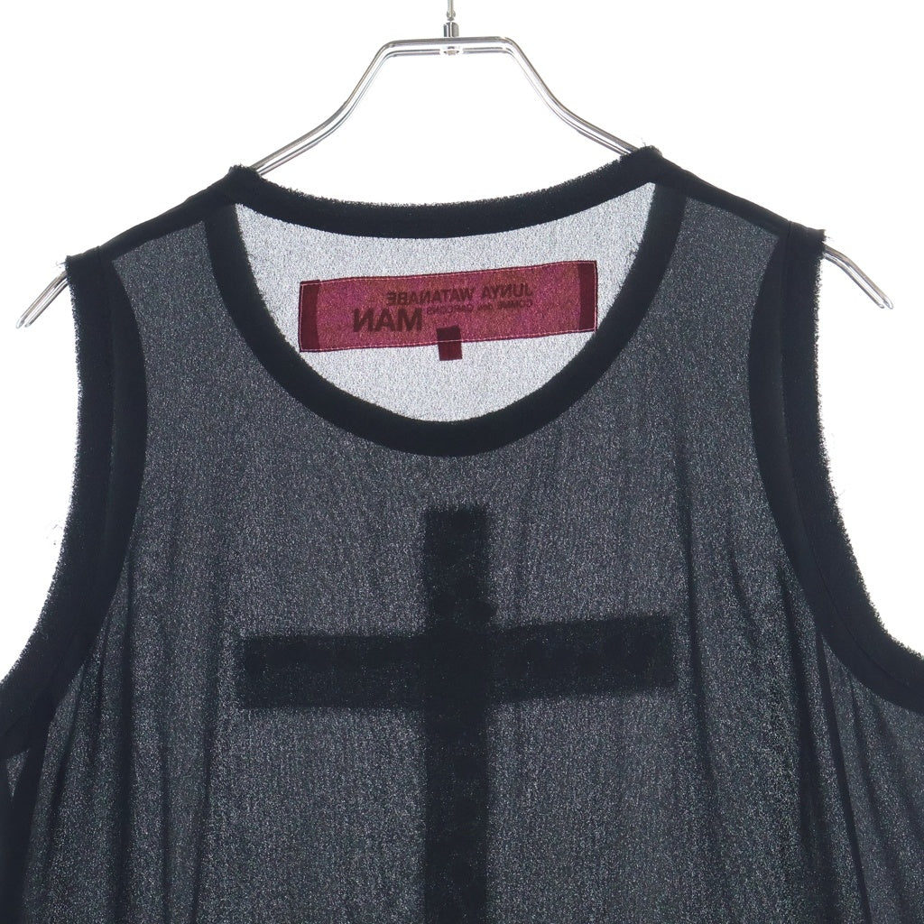 JUNYA WATANABE COMME des GARCONS(ジュンヤワタナベ コムデギャルソン) 03SS スタッズクロス ノースリーブ ワンピース ブラック レディース AD2002 UI-O003