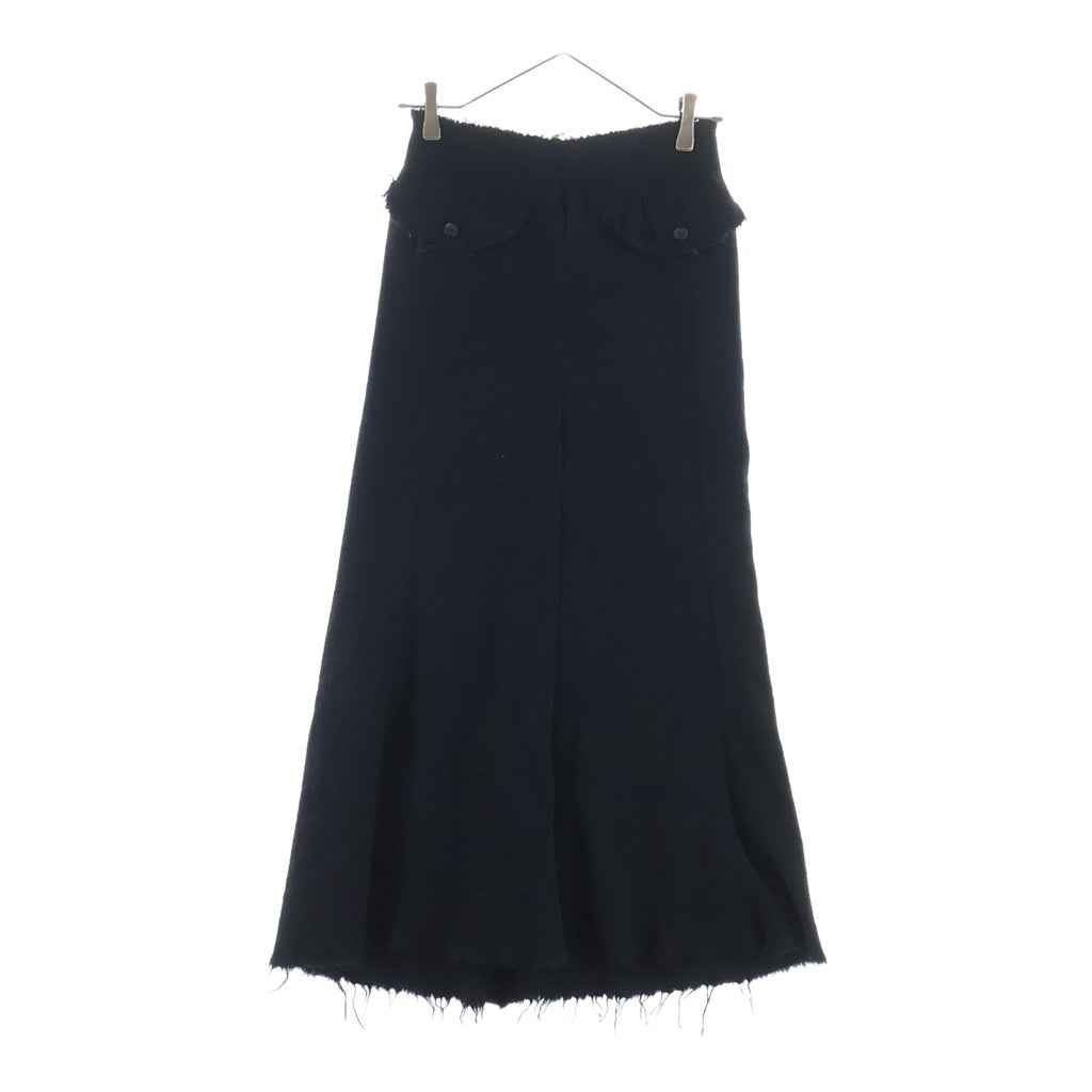 JUNYA WATANABE COMME des GARCONS(ジュンヤワタナベ コムデギャルソン) 縮絨 カットオフ マーメイドスカート ブラック レディース JK-S045 AD2003