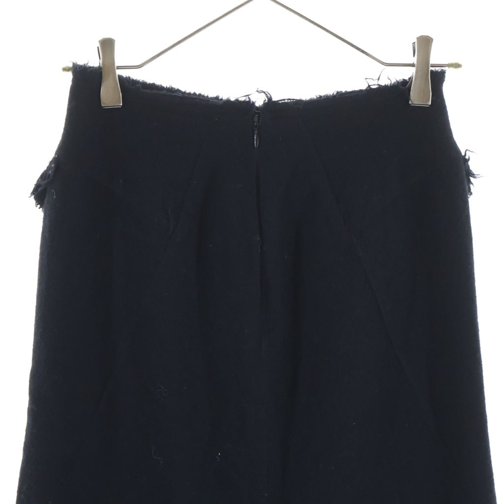 JUNYA WATANABE COMME des GARCONS(ジュンヤワタナベ コムデギャルソン) 縮絨 カットオフ マーメイドスカート ブラック レディース JK-S045 AD2003