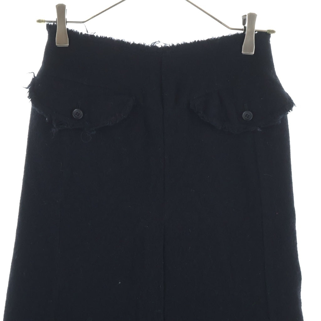 JUNYA WATANABE COMME des GARCONS(ジュンヤワタナベ コムデギャルソン) 縮絨 カットオフ マーメイドスカート ブラック レディース JK-S045 AD2003