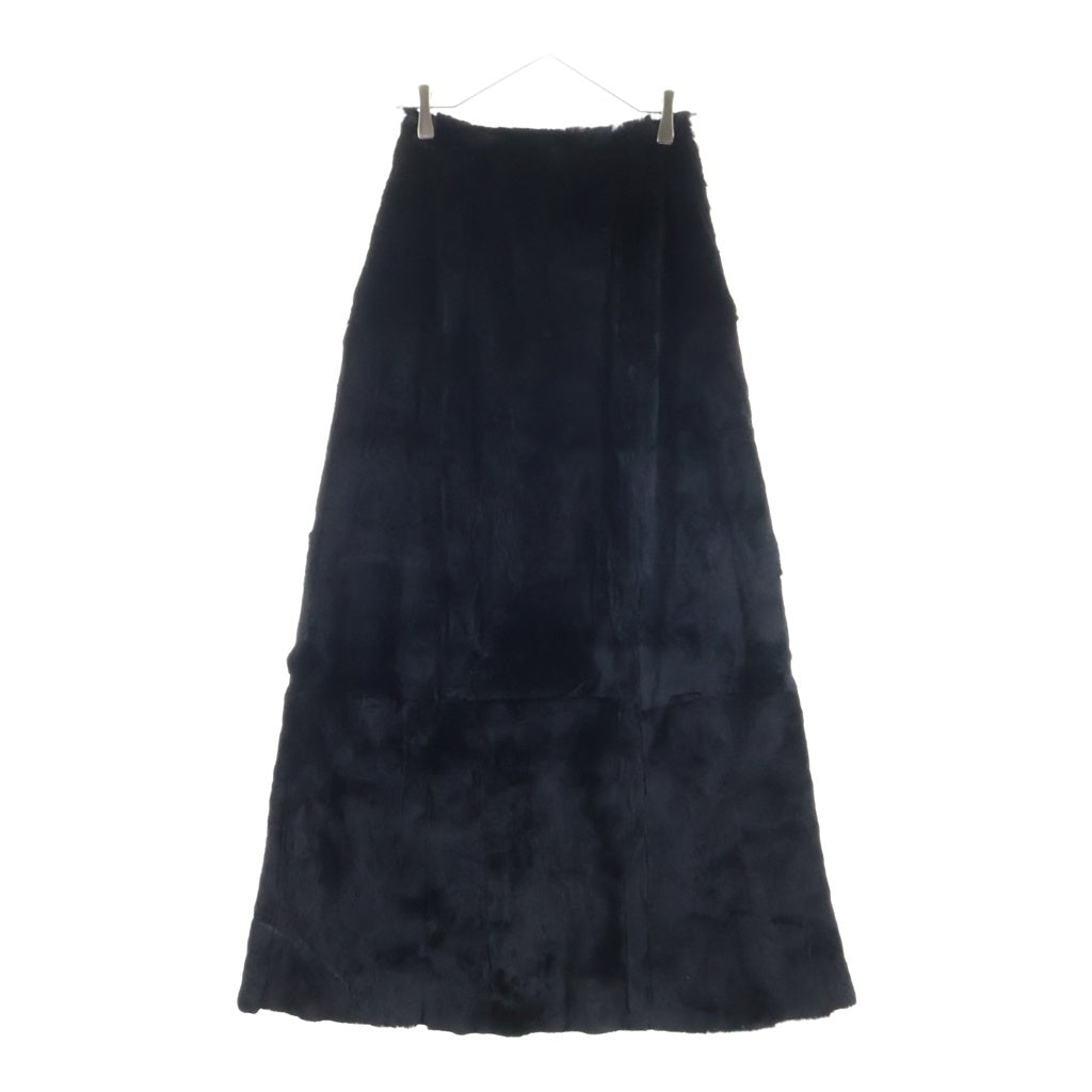 Maison Martin Margiela(メゾンマルタンマルジェラ) 90S Fur Patchwork Skirt 初期白タグ ファーパッチワーク スカート ブラック レディース
