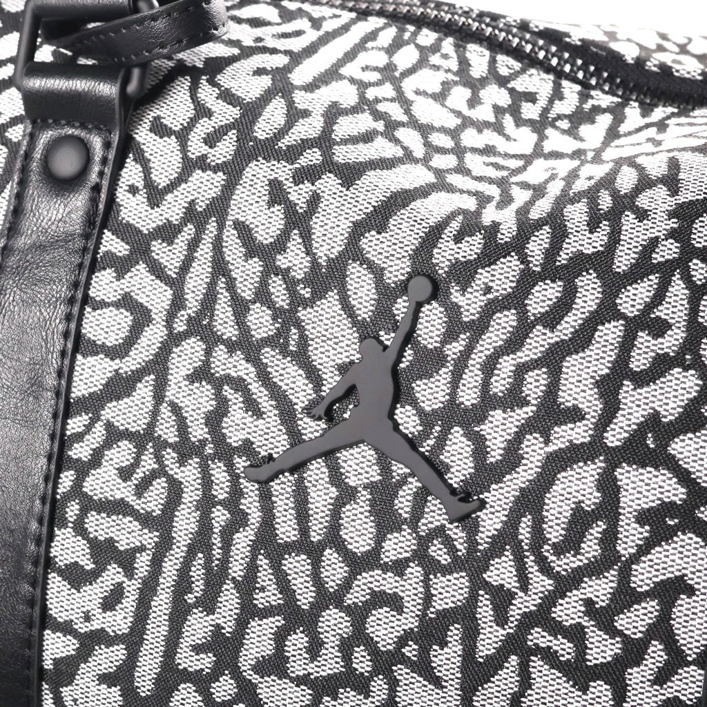 JORDAN BRAND(ジョーダンブランド) ICON DUFFLE BAG アイコン 柄 ダッフルバッグ ボストンバッグ ブラック/グレー MM0978-I00