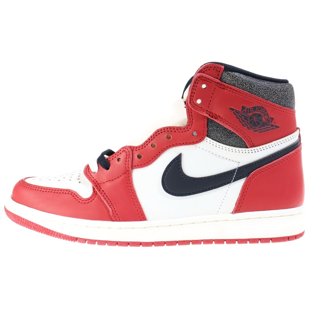 NIKE(ナイキ) AIR JORDAN1 HIGH OG エアジョーダン1 ハイカットスニーカー レッド/ホワイト US9.5/27.5cm DZ5485-612