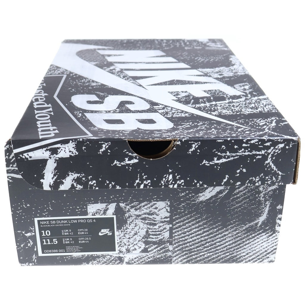 NIKE SB(ナイキエスビー) ×Wasted Youth DUNK LOW SPECIAL BOX ウェイステッドユース ダンク スペシャルボックス ローカットスニーカー ブラック US10/28cm DD8386-001