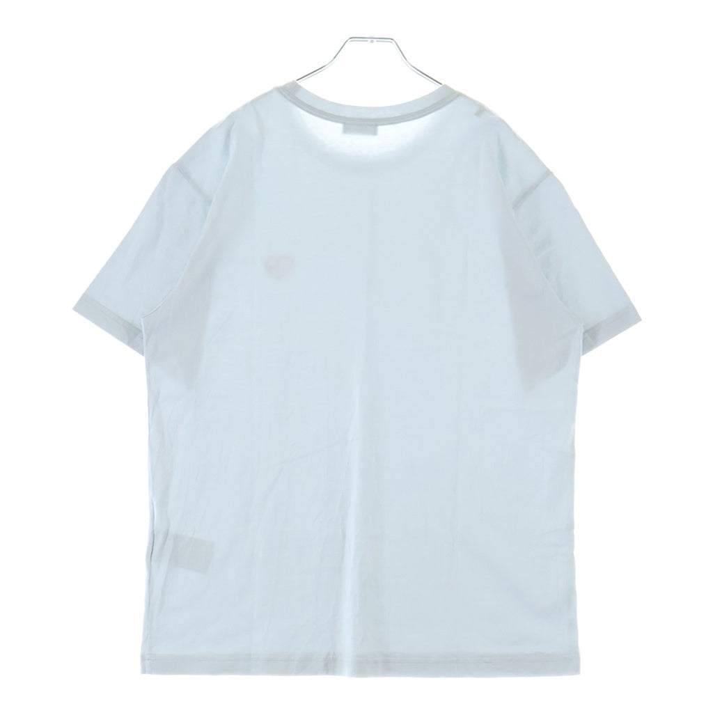 DIOR(ディオール) 24SS CD Heart Tee ハートロゴ刺繍 クルーネック 半袖Tシャツ カットソー ブルー 493J696E0677
