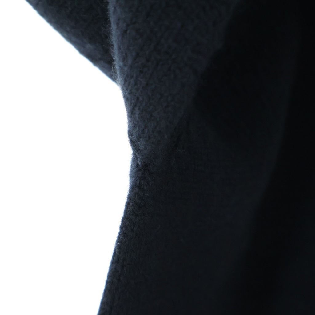 CELINE(セリーヌ) Cashmere Wool Zip Parka カシミア混 ウール ジップアップ ニット パーカー ブラック 2A77O402P