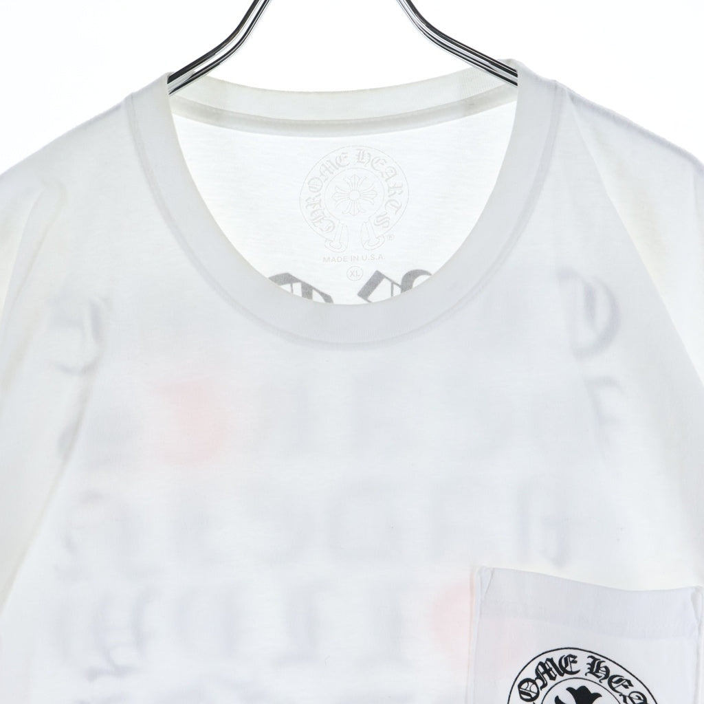 CHROME HEARTS(クロムハーツ) CH T-SHIRT 1 バック英字プリント 半袖Tシャツ ホワイト