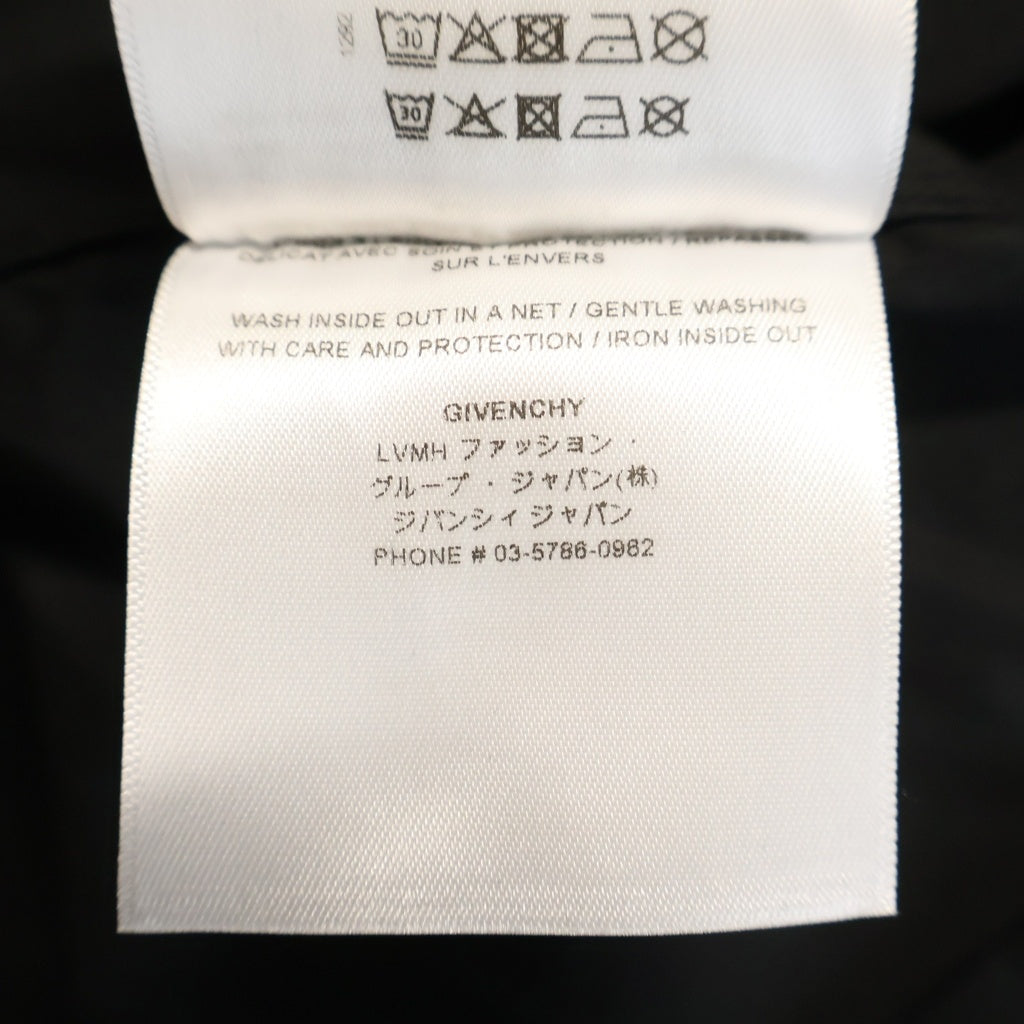 GIVENCHY(ジバンシィ) BOXY FIT S/S Shirt ボクシーフィット ショルダーロゴ刺繍 半袖シャツ ブラック BM60T51YB2